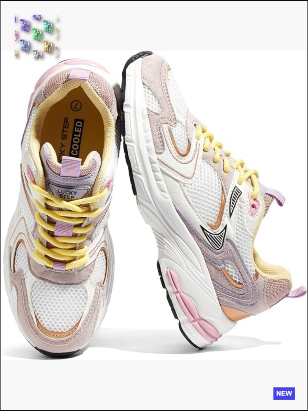 Chunky Platform Fashion Sneakers Mesh Breathable Casual Walking Shoes Lace-Up